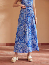MOTF PREMIUM PLANTS PRINT RUCHED HIGH WAIST SKIRT